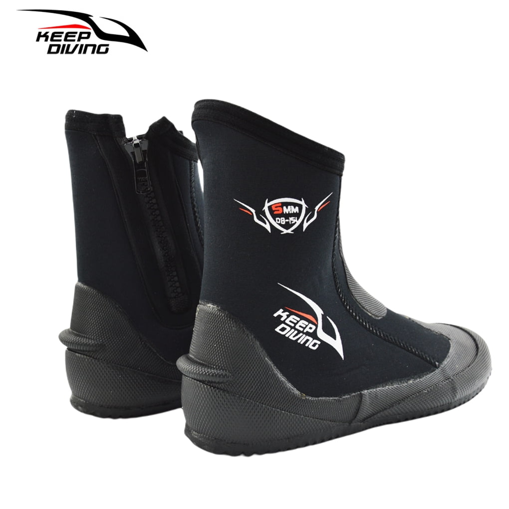 Bottes De Plongée Néoprène 5 Mm Unisexe - Fermeture éclair - Taille 37 à 44 - Neuf