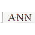 thumbnail image 1 of ARTCANVAS ANN Girls Name Room Decor Canvas Art Print - Size: 36" x 12" (0.75" Deep), 1 of 9
