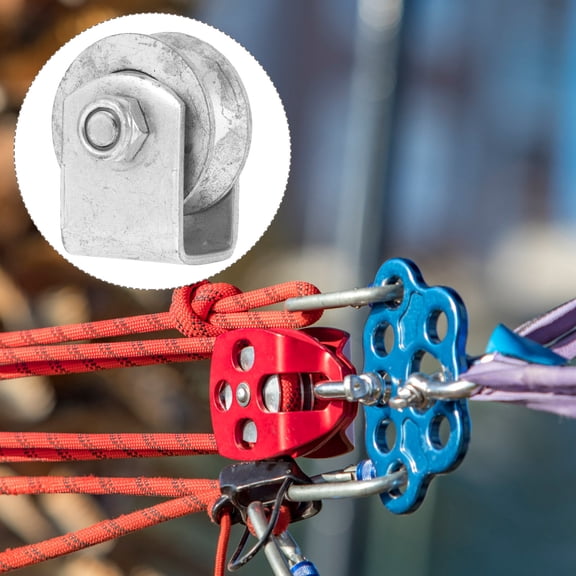 ADDHAT 1Set Heavy Duty Pulley for Garage Door Roller and Industrial Equipment with V Shaped Groove