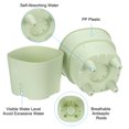 thumbnail image 3 of Unique Bargains S/M/L Plastic Plant Pots Flower Planters with Water Indicator Removable Base, Light Green 3 Pack, 3 of 5