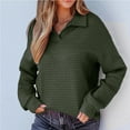 thumbnail image 5 of Guieoi Sweatshirts for Women Plus Size Clearance under $10.00 Women's Oversized Sweatshirts Long Sleeve Turn Down Collar Pullover 2025 Fall Trendy Clothes Green Black*Friday/Cyber*Monday Clearance, 5 of 9