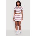 thumbnail image 2 of Womens Daisy Striped Pleated Skort, 2 of 5