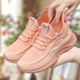 thumbnail image 5 of AUDeals Women’s Knit Mesh Slip On Sneakers Lightweight Breathable Low Top Running Tennis Shoes Casual Walking Shoes (Pink, 7), 5 of 7
