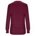 thumbnail image 4 of MESSUEN Chandail-Over Chandails d'Hiver pour Femmes Manches Longues sous-Vêtement pour Femmes Automne Hauts Rouges 2TG, 4 of 5