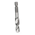 thumbnail image 3 of HSS 6542 de brocas combinadas para taladro Pulgadas fraccionarias 1/8'', 5/32", 3/16", 1/4", 5/16", 3/8" con vástago hexagonal de 1/4" Herramien M10 Soledad grifo de taladro combinado, 3 of 7