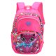 thumbnail image 2 of Mochila escolar con bolsillo con cremallera Mochila de gran capacidad para estudiantes resistente al desgasteRose Red, 2 of 9