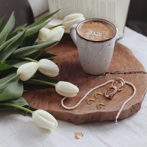 Luxshiny 30Pcs Metal Pinch Connector Findings for DIY Projects Golden Copper Jewelry Accessories