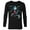 Black, variant on Marvel Thor Winter Snowflake Holiday Standard - Long Sleeve T-Shirt for Men – Customized-White