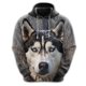 thumbnail image 2 of Sudadera con estampado de cara de perro divertida, sudadera con capucha de bulldog francés y corgi para hombre, chándal con pastor alemán y dachshund, sudaderas con capucha para perros, 2 of 4