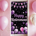 thumbnail image 6 of Decorative Design Happy Retirement Banner Glitter Balloons Star Elements for Retirement Celebration Party Decoration, 6 of 8