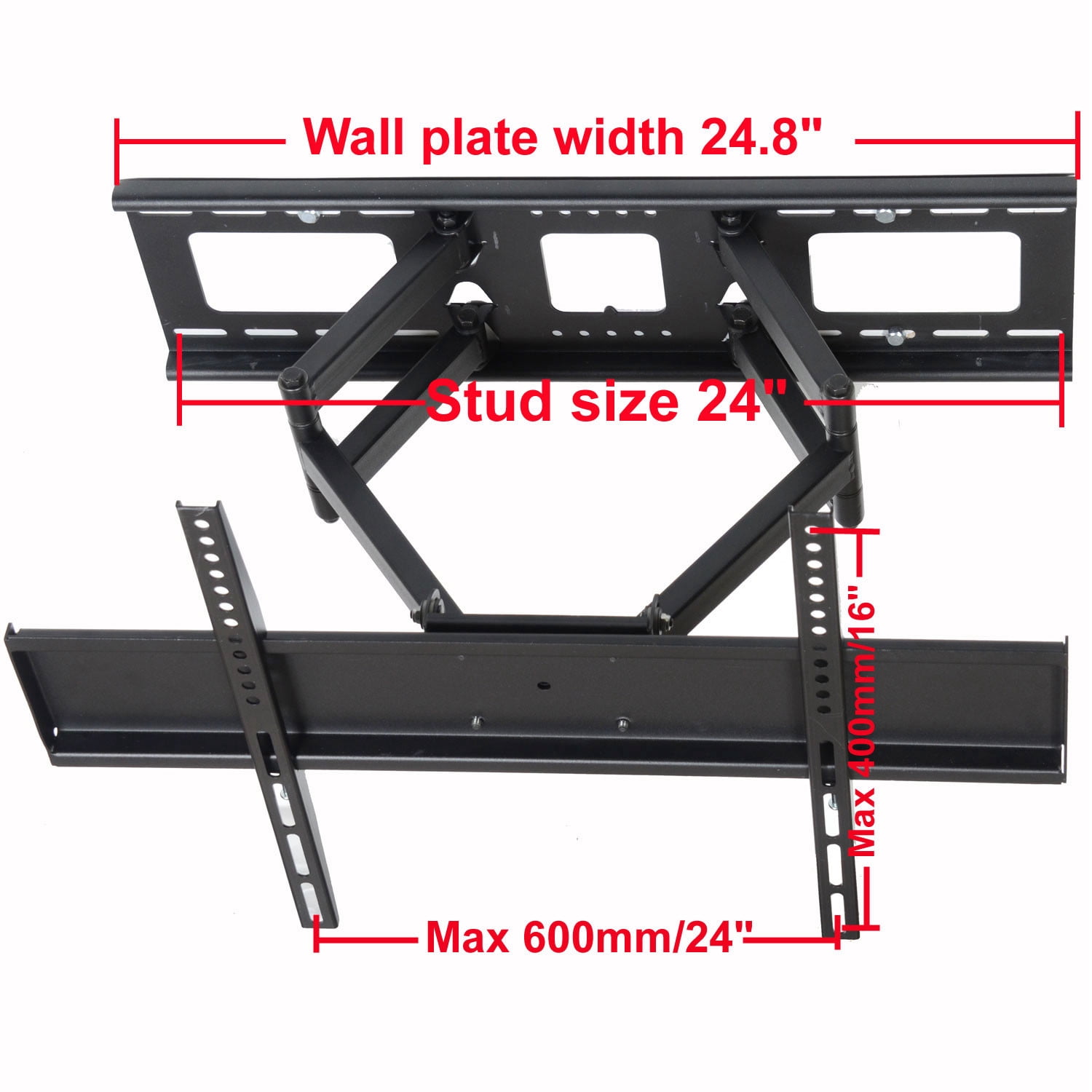 VideoSecu Articulating TV Wall Mount for VIZIO 32 39 40 42 47 50 55 60" LED LCD Plasma M55-D0 E60-E3 E60u-D3 M60-D1 BK7