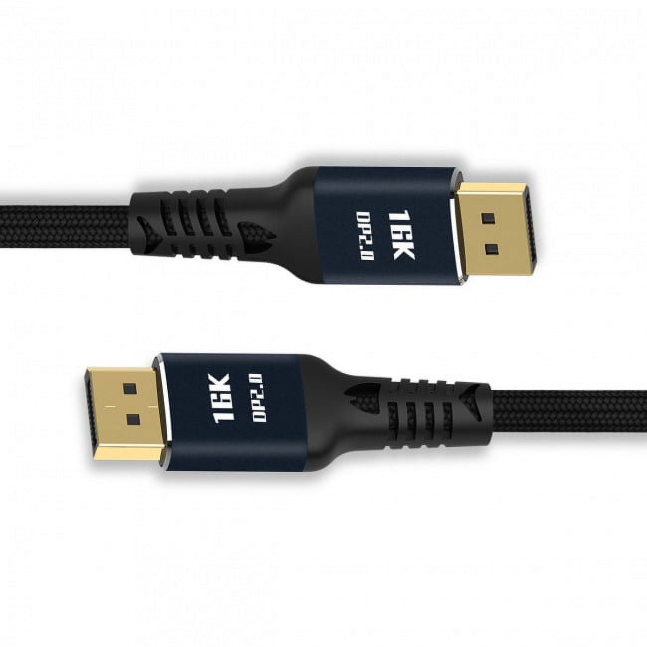 JSER DisplayPort 2.0 DP to DP Cable 16K 60hz Cable 2m Ultra-HD UHD DP 1.4 8K 120hz for PC Laptop TV