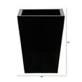 thumbnail image 2 of Nearly Natural 13" Classic Square Metal Planter, Black, 2 of 3
