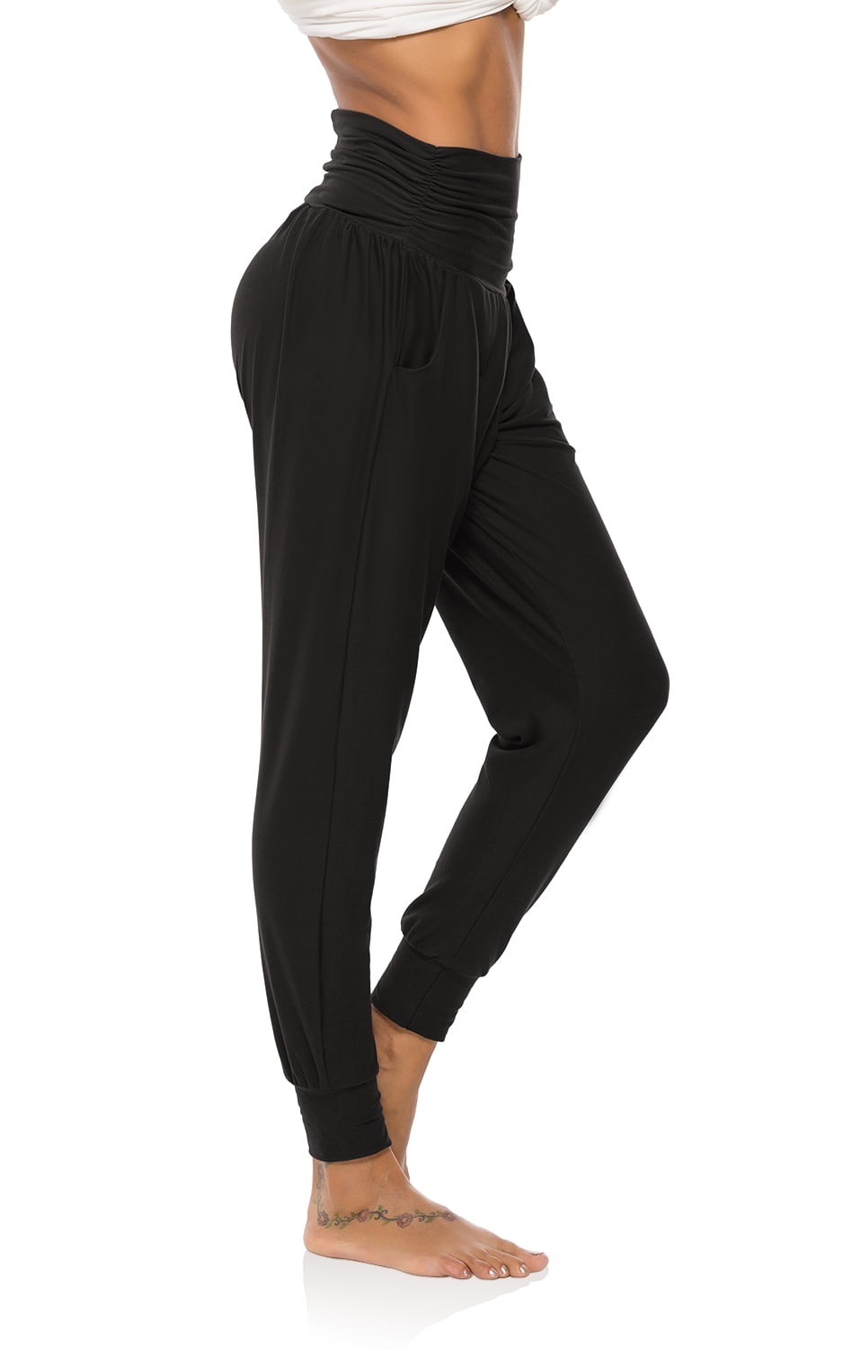 Hessimy Womens Active Yoga Sweatpants Workout Joggers Pants Sweat Pants with Pockets 