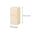 thumbnail image 2 of Micro Refrigerator Model Miniature Refrigerator for Decor Wood Beige, 2 of 5
