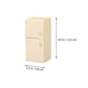 thumbnail image 2 of Micro Refrigerator Model Miniature Refrigerator for Decor Wood Beige, 2 of 5