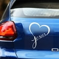 thumbnail image 7 of Walbest 1Pc Car Sticker - Jesus Heart Removable Waterproof Auto Window Bumper Decal Decor Sticker for Universal Car SUV, 7 of 7