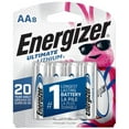 thumbnail image 1 of Energizer Ultimate Lithium AA Batteries (8 Pack), Double A Batteries, 1 of 9