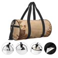 thumbnail image 5 of KLL Engraved Coffee On Kraft Paper Duffle Bag For Men Women Sport Gym Fitness Tote Travel Training Workout Basketball Football Weekender, 5 of 8