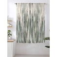thumbnail image 2 of Sheer Curtains 63 Inch Length, Sage Green Vintage Semi Sheer Curtains Light Filtering Window Treatment, Stripes Painting Retro Abstract Art Privacy Voile Drapes for Living Room Bedroom 52x63 Inch, 2 of 7