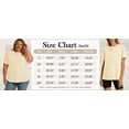 thumbnail image 5 of TEMOFON Womens Shirts Summer 100% Cotton Crew Neck Short Sleeve Tshirts for Women Casual Loose Soft Basic Tops 2XL, 5 of 9