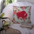 thumbnail image 3 of Buffalo Shabby Chic Blue Roses BB1127 Fabric Decorative Pillow, 3 of 4