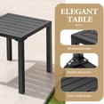 thumbnail image 5 of Crestlive Products 15.7" x 15.7" Outdoor Side Table Set of 2, All-Weather Aluminum Square Patio End Table, Black, 5 of 7