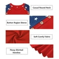 thumbnail image 6 of TIYOMI Women's Plus Size T-Shirts 3X 4th of July Summer Short Sleeve Tops Round Neck Shirts American Flag Star Pullover Red Raglan Casual T-Shirt Loose Fit Summer Tee 3XL 22W 24W, 6 of 7