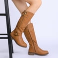 thumbnail image 3 of Dream Pairs Women's Side Zipper Knee High Riding Boots DEER, 3 of 3
