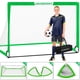 thumbnail image 4 of Set de 2 arcos de fútbol VAVOSPORT 6'x4' para niños, portátiles y plegables, red de fútbol emergente para prácticas y juegos al aire libre con balón y conos para niños y jóvenes, 4 of 6