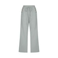 thumbnail image 2 of Pantalons Capri pour Femmes, Plages Élastiques en Coton, 2 of 5