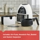 thumbnail image 2 of BLACK+DECKER Purify Freidora de aire de 2 litros, blanco/negro, HF100WD, 2 of 3