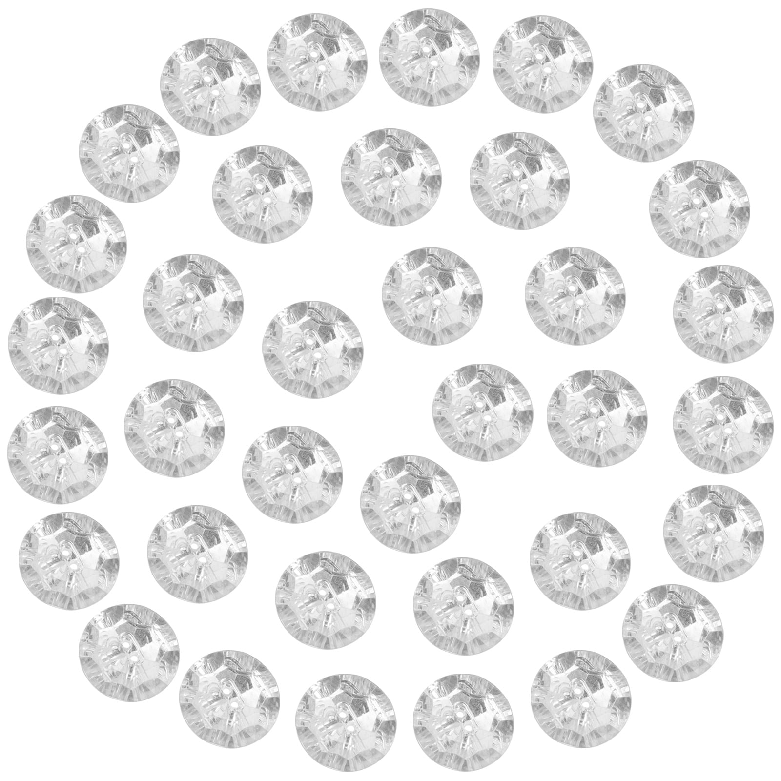 200 Pcs Button Sofa Crystal DIY Crafts Headboards Acrylic Flat Rhinestone Buttons for Clothing Shirts