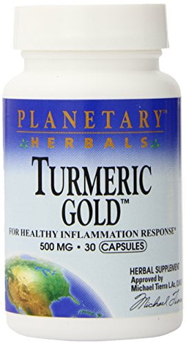 Planetary Herbals Turmeric Gold 500 Mg, 30 Capsules
