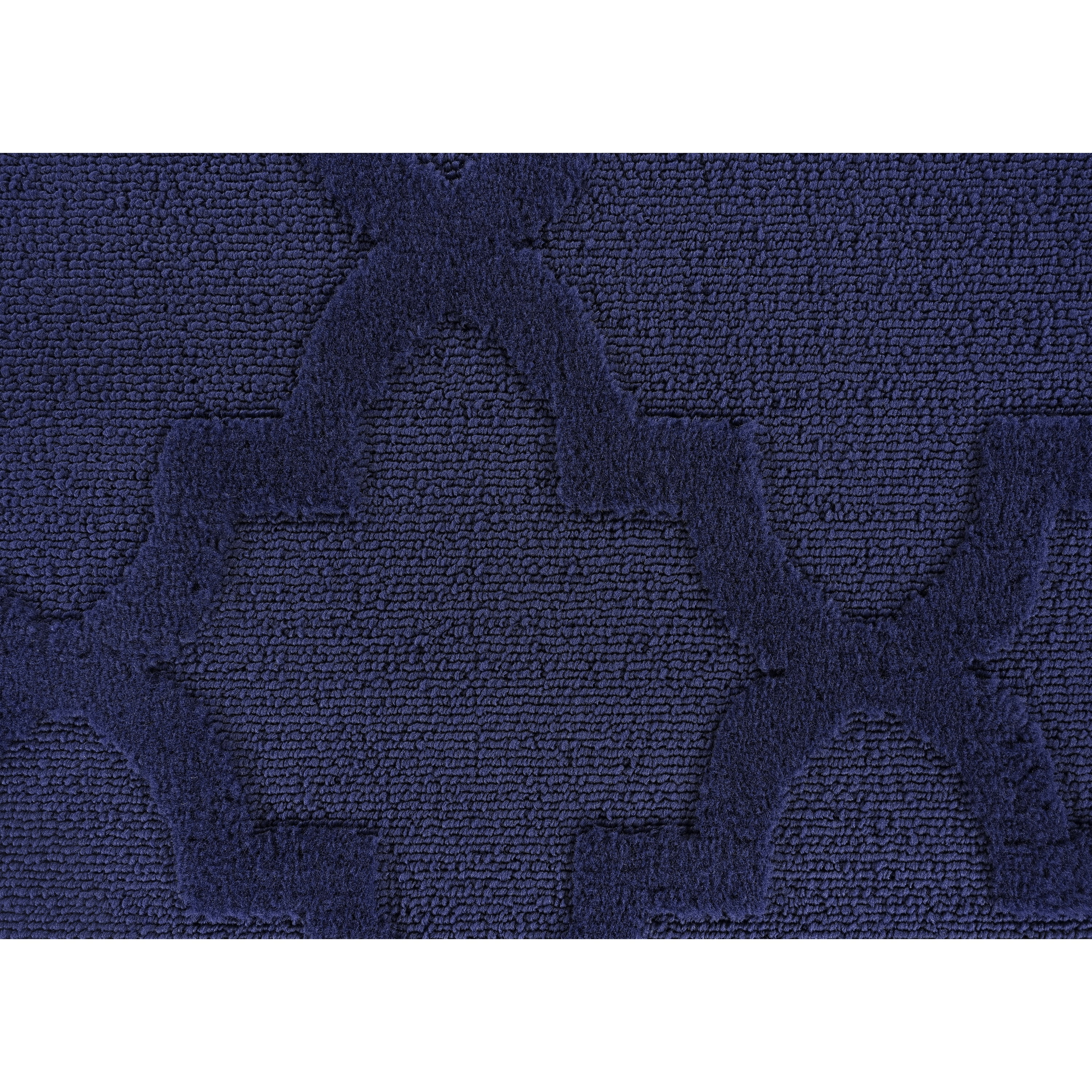 Garland Rug Quatro Polypropylene Navy Indoor Runner Rug, 3' x 8'