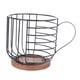 thumbnail image 2 of Cesta De Almacenamiento De Cápsulas De Café, Base Ponderada De Hierro Y Forma De Taza De Pino, Decoración Moderna De Cesta De Café Portátil Para Oficina, 2 of 7