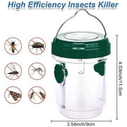 HYEASTR Wasp Traps Outdoor Hanging, Solar Bee Trap for Outside, Hornet Traps, Bee Wasp Catcher Outside Garden - Green