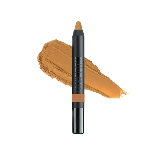 Nudestix Sombra de ojos en lápiz de color mate magnético + delineador de ojos + crema de base para párpados en barra de maquillaje resistente al agua de larga duración Tono: Sol del desierto
