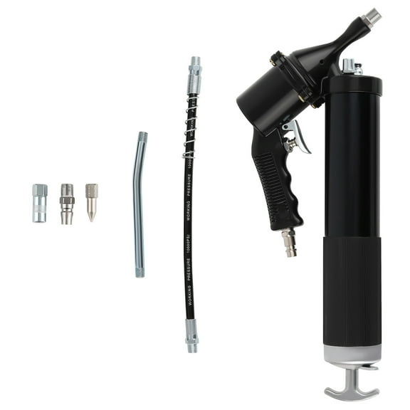 maXpeedingrods Pneumatic Grease Gun, 6000PSI Air Operated Grease Gun, Automatic Continuous Cycle Heavy Duty Air Compressor Grease Gun with 14 oz Load