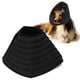 thumbnail image 3 of Patrón de hueso mascota gato Elizabeth Circle perro protector contra mordeduras lamer collar de curación de heridas (negro L), 3 of 8