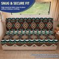 thumbnail image 2 of FUIALDOLG Furniture Protector Stretch Stretchy, Compatible with Camper Camping RV Couch Covers(Vintage Geometric Totems), 2 of 7