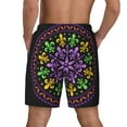 thumbnail image 4 of Balery Mardi Gras5 Mens Swim Trunks Swim Shorts for Men Quick Dry Inseam Beach Shorts with Compression Liner Pocket-X-Large, 4 of 9