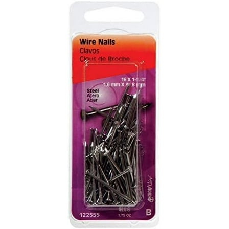 Hillman 122555 Wire Nail, 1-1/4 in, Steel, Bright6