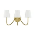 thumbnail image 2 of Trade Winds Lighting 3-Light Wall Sconce In Natural Brass, 2 of 5
