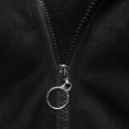 thumbnail image 3 of Hoodies for Women Heavy Sweaters Winter plus Size Womens Hoodie Baseball Shirts Women Lightweight Quarter Zip Thin Zip up Hoodie Pullovers Long Sleeve Drawstring Pullover Sweatshirt W Black XL, 3 of 3