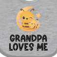 thumbnail image 3 of Inktastic Bees-moon Grandpa Loves Me Boys or Girls Baby Bib, 3 of 3