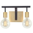 thumbnail image 4 of Aspen Creative 62175, Two-Light Metal Bathroom Vanity Wall Light Fixture, 12" Wide, Transitional Design in Bronze. Bulb Not Included, 4 of 6