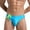Sky Blue, variant on Luxalzxs Mens Swim Briefs Stretchy Sexy Low Rise Solid Color Quick Dry Bikini Swimsuit Sport Swimwear with Drawstring