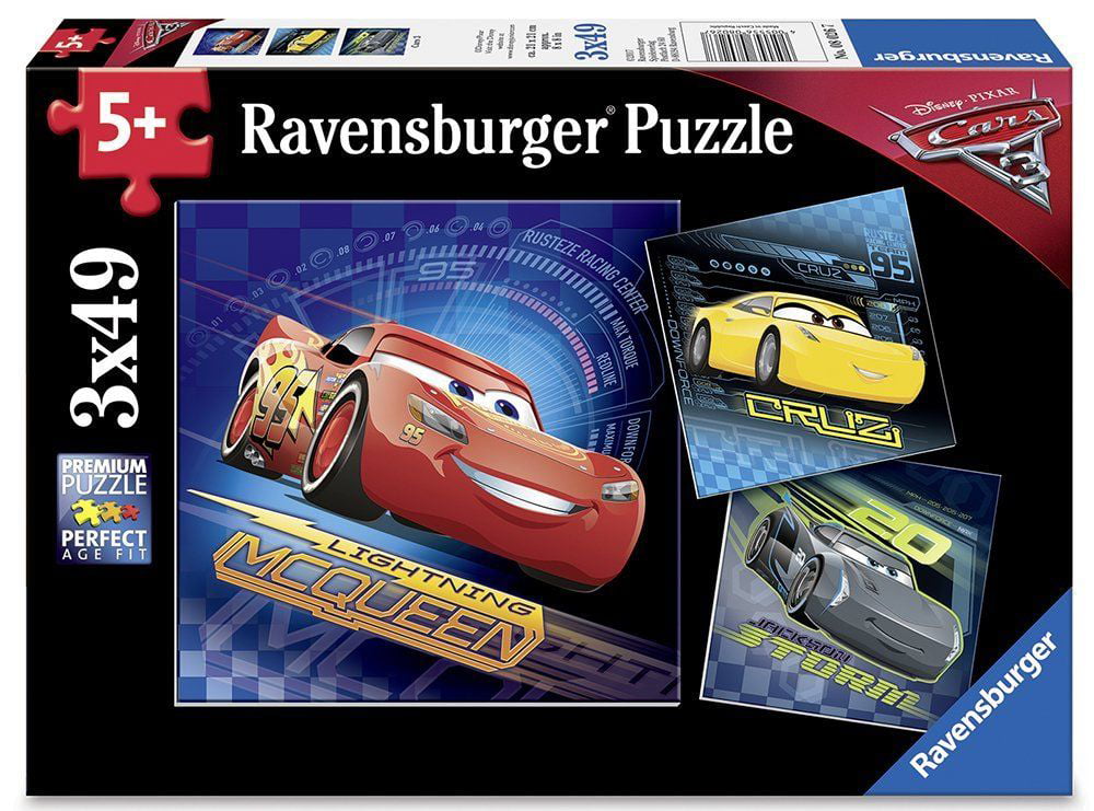 Ravensburger Disney Pixar Cars 3 3x 49pc Jigsaw Puzzles 