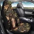 thumbnail image 4 of Uourmeti Horse Camo Leaves Print Car Seat Protector Fade Resistant Car Seat Cover Anti-Aging Anti-Scratch 1 pcs Compatible with Auto Suv, 4 of 6